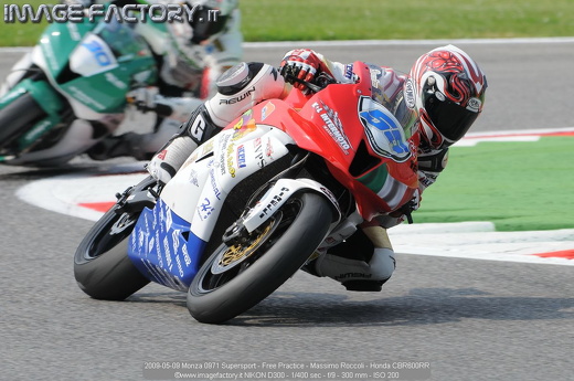 2009-05-09 Monza 0971 Supersport - Free Practice - Massimo Roccoli - Honda CBR600RR